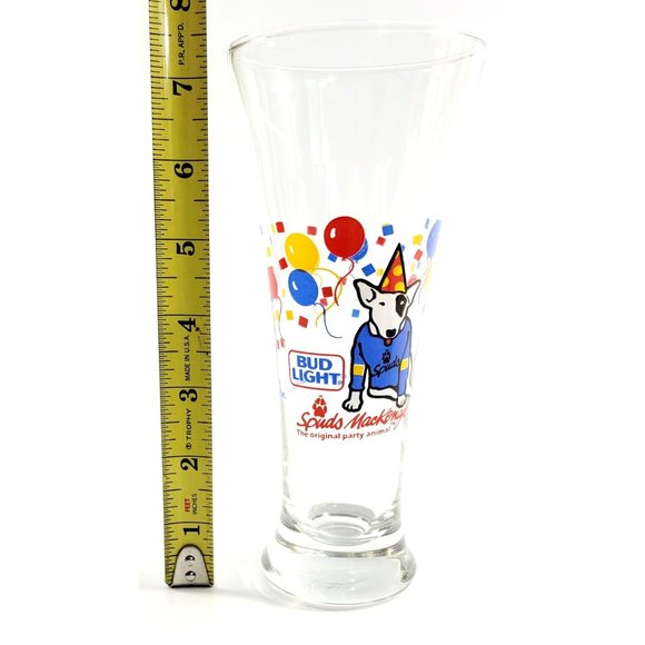 Vintage Bud Light Spuds Mackenzie The Original Party Animal Glass 1987 - Picture 6 of 6
